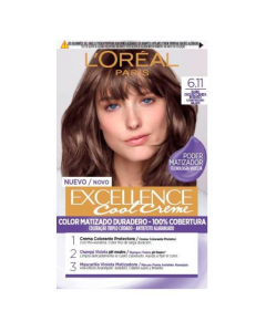 L&#39;Oréal Paris Excellence Cool Creme Color de cabello permanente 6.11 Rubio oscuro ultra ceniza