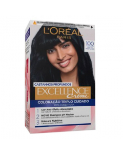 L'Oréal Excellence Crème Deep Browns Permanent Hair Color 100 Deep Black