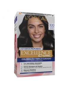 L'Oréal Excellence Crème Deep Browns Permanent Hair Color 300 Deep Dark Brown