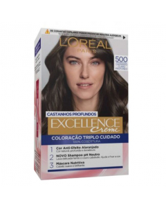 L'Oréal Excellence Crème Deep Browns Permanent Hair Color 500 Deep Light Brown