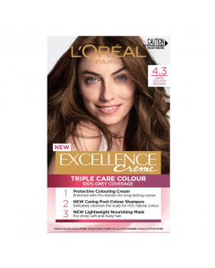 L'Oréal Excellence Crème Permanent Hair Color 4.3 Dark Golden Brown