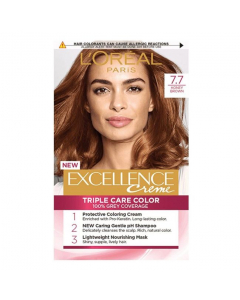 L&#39;Oréal Paris Excellence Crème Color de cabello permanente 7.7 Marrón miel