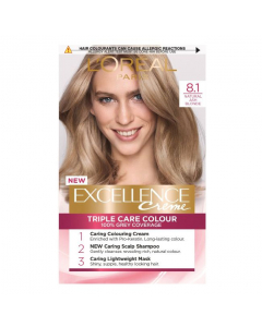 L'Oréal Paris Excellence Crème Permanent Hair Color 8.1 Natural Ash Blonde