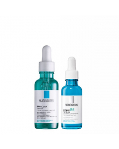La Roche Posay Acne-Prone Skin Kit Effaclar Serum + Hyalu B5 Serum