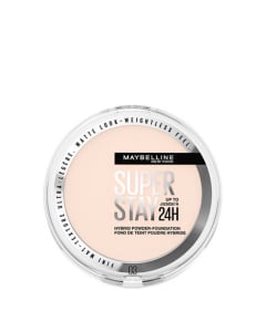 Base de maquillaje híbrida Superstay Hybrid Powder de Maybelline, tono 03, 9 g