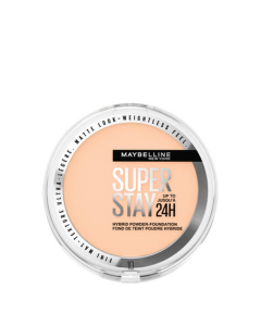 Base de maquillaje híbrida Superstay Hybrid Powder de Maybelline, 10, 9 g