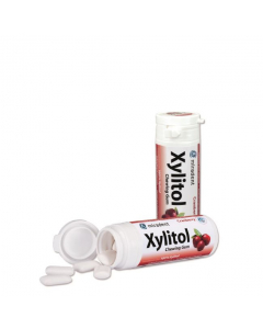 Miradent Xylitol Chewing Gum Cranberry Red 30un.