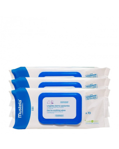 Mustela Baby Trio Dermo-Soothing Wipes 3x70