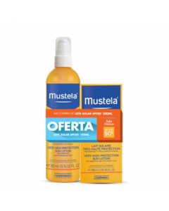 Mustela Solar SPF50 + Sun Lotion Pack offer Travel Size Lotion