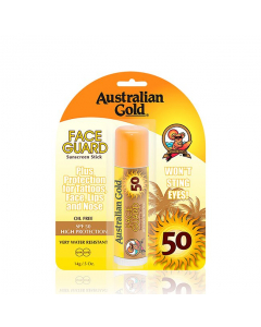 Protector facial Australian Gold Sunscreen SPF50. Stick Solar Rosto 14gr