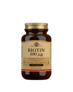 Solgar Biotin 300µg Tablets x100