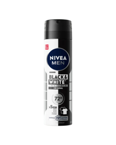 Desodorante en spray anti-manchas Nivea Men Black &amp; White Invisible Original 150 ml