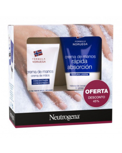 Neutrogena Pack Light Texture Hand Cream and Concentrated Hand Cream 75ml+50ml