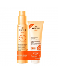 Nuxe Sun Delicious Sun Spray SPF50 + After-Sun Hair & Body Shampoo Gift Set