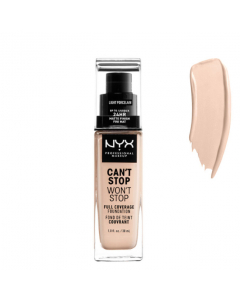 NYX Can't Stop Won't Stop Full Coverage Foundation Light Porcelain 30ml