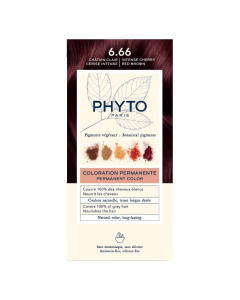 Phyto Phytocolor Permanent Hair Color 6.66 Light Brown Intense Cherry