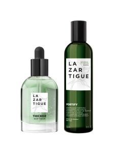 Lazartigue Thicker Hair Serum + Anti-Hair Loss Shampoo Gift Set
