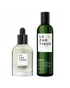 Lazartigue Stronger Hair Serum + Anti-Hair Loss Shampoo Gift Set