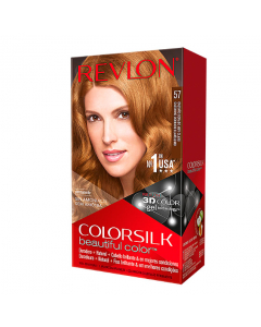 Revlon ColorSilk Beautiful Color Color de cabello permanente 57 Lightest Golden Brown