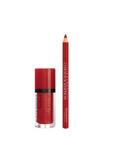 Bourjois Kit Rouge Edition Velvet Lipstick 01 + Contour Edition Pencil 07