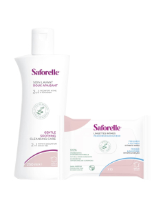 Saforelle Hypoallergenic Solution 250ml Free Intimate Wipes 10un.