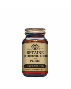 Solgar Betaine Hydrochloride with Pepsin Tablets x100