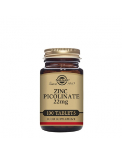 Solgar Picolinato de Zinc 22mg Comprimidos x100