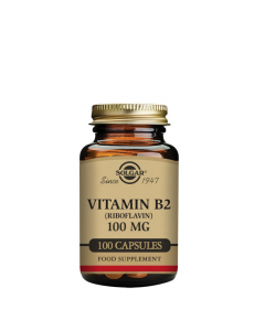 Solgar Vitamin B2 (Riboflavin) 100mg Capsules x100 