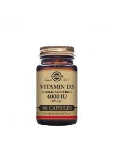 Solgar Vitamina D3 4000 UI 100µg Cápsulas x60