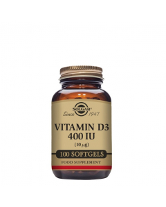 Solgar Vitamin D3 10μg 400 IU Fish Liver Oil Capsules x100