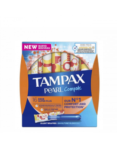 Tampax Pearl Compak Super Plus Tampons with Applicator x16