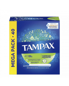Tampax Classic Super Tampons with Applicator x40