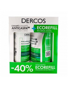 Dercos Anti-Dandruff Shampoo Set Oily Hair 390ml + 500ml