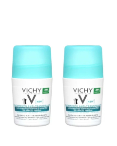 Vichy 48h 'No-Trace' Anti-Perspirant Roll-On Deodorant Pack 2x50ml