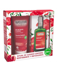 Weleda Pomegranate Gift Set Oil + Body Wash