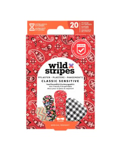 Wild Stripes Classic Sensitve Fashion Band-Aids x20