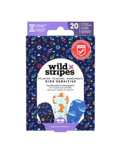 Wild Stripes Kids Space Band-Aids x20