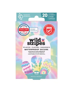 Wild Stripes Waterproof Rainbow Band-Aids x20