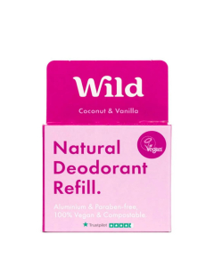 Wild Natural Dedodorant Refill Coconut & Vanilla 40g