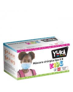 Yuka Surgical Masks Type IIR Kids Pink 50pcs