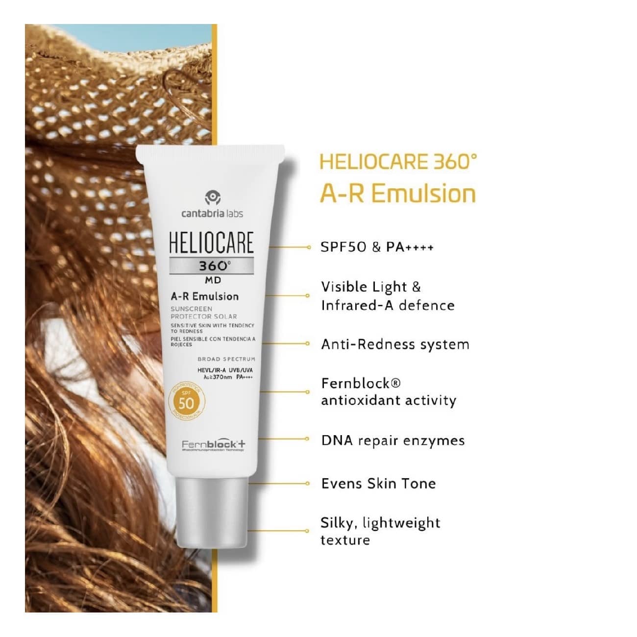 HELIOSCARE 360° MD A-R Emulsion 50ml 2本 Heliocare 360 Ar Emulsion 50+ - Pharmalite